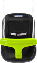 baby schommelzitje 55 x 36 x 38 cm zwart/lime