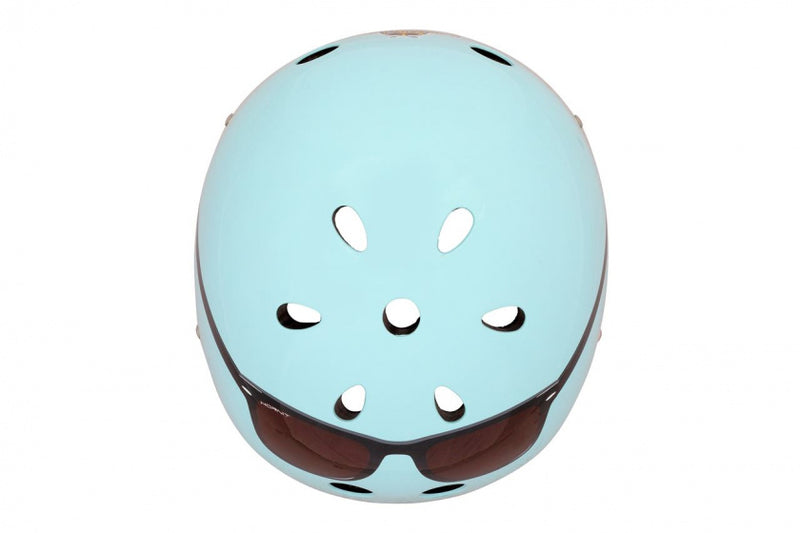 fietshelm voor kinderen zonnebril maat S lichtblauw