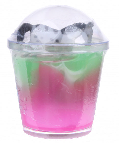 slijmpaard junior 12 cm groen/roze