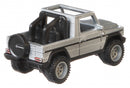 auto Mercedes G-klasse '91die-cast 1:64 zilver/zwart