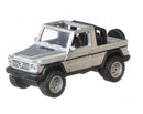 auto Mercedes G-klasse '91die-cast 1:64 zilver/zwart