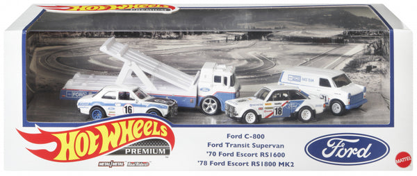 autoset Ford Premium Collector staal wit 4-delig