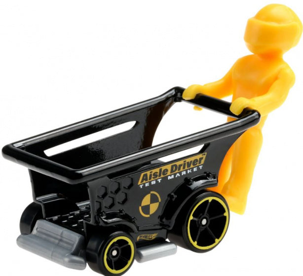 auto Aisle Driver die-cast 1:64 zwart/geel