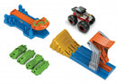 lanceerset Monster Trucks junior blauw 7-delig