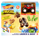 lanceerset Monster Trucks junior blauw 7-delig