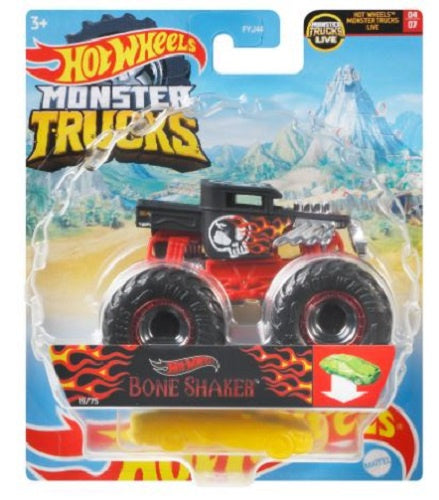 monstertruck Bone Shaker 9 cm diecast rood 2-delig