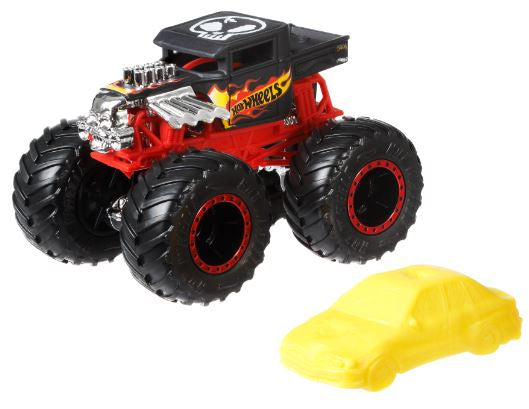 monstertruck Bone Shaker 9 cm diecast rood 2-delig