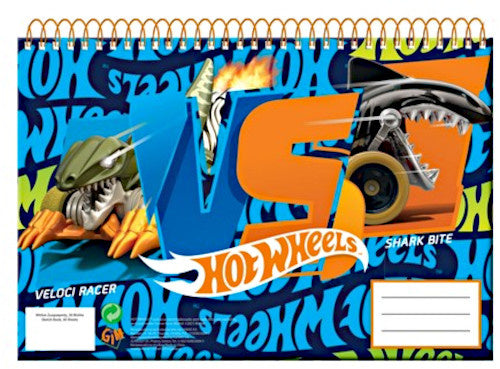 schetsblok junior A4 papier oranje/blauw 30 vellen