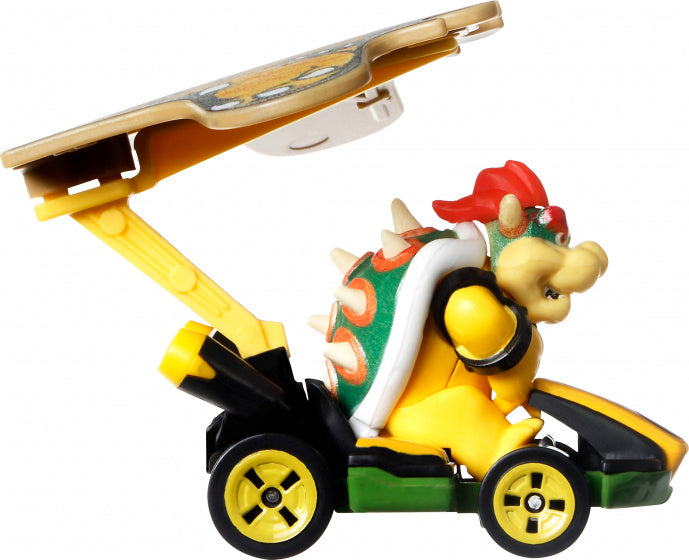 racebaanauto Mario Kart Bowser 1:64 diecast geel