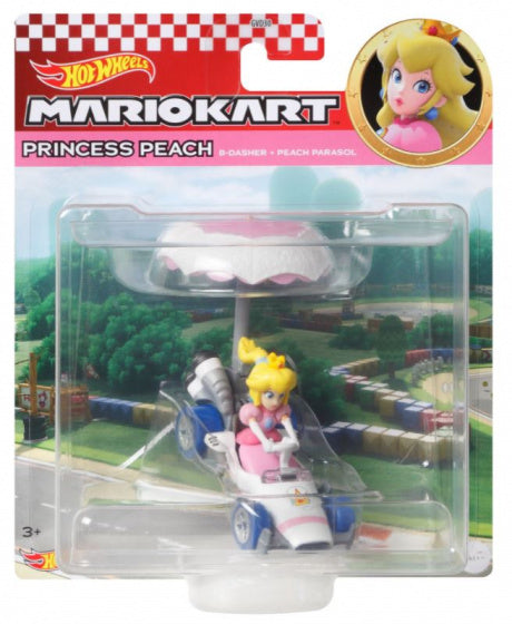 racebaanauto Mario Kart Peach 1:64 diecast roze