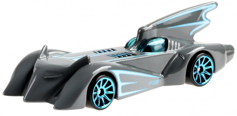 speelgoedauto DC Batmobile 7,5 cm staal zwart/blauw