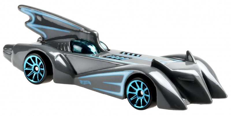 speelgoedauto DC Batmobile 7,5 cm staal zwart/blauw