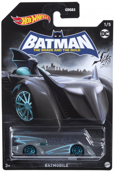 speelgoedauto DC Batmobile 7,5 cm staal zwart/blauw