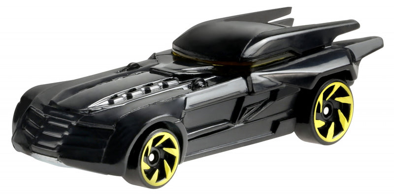 speelgoedauto DC Batmobile 7,5 cm staal zwart/geel