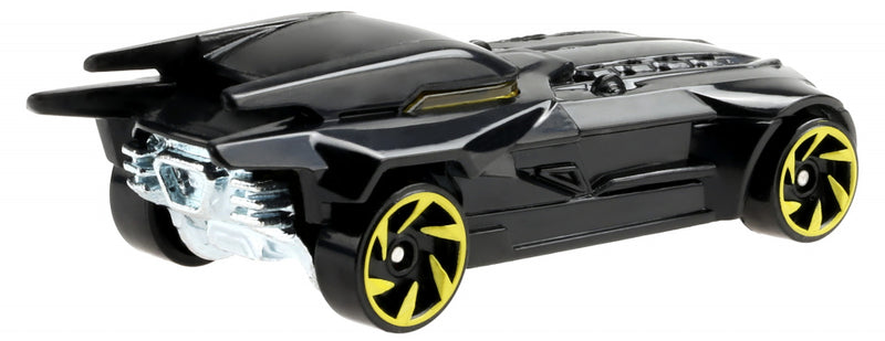 speelgoedauto DC Batmobile 7,5 cm staal zwart/geel