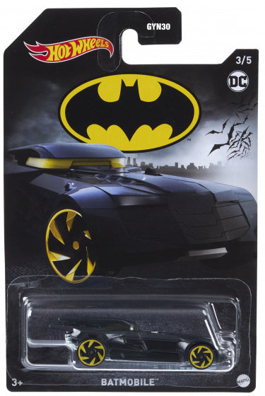 speelgoedauto DC Batmobile 7,5 cm staal zwart/geel