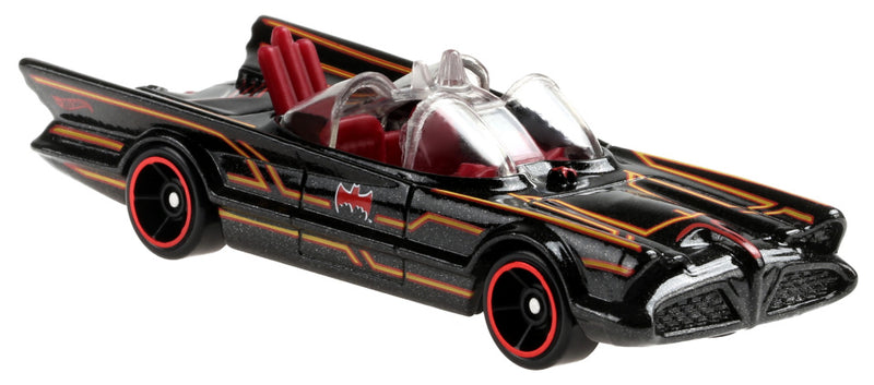 speelgoedauto DC Batmobile 7,5 cm staal zwart/oranje