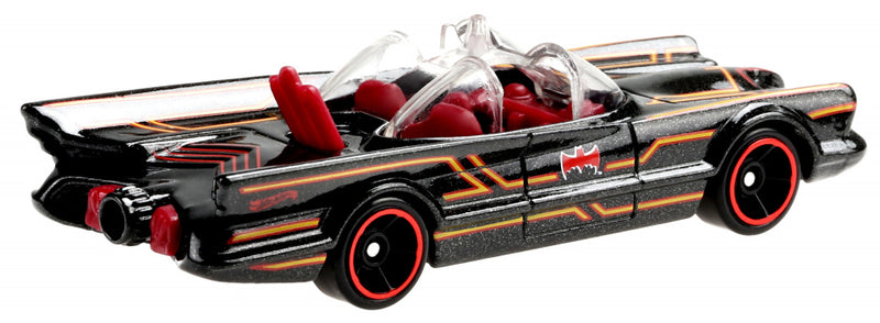 speelgoedauto DC Batmobile 7,5 cm staal zwart/oranje