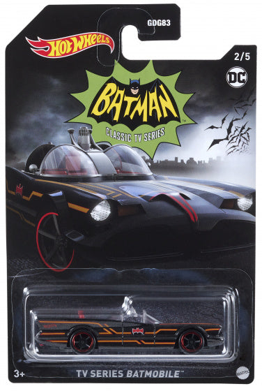 speelgoedauto DC Batmobile 7,5 cm staal zwart/oranje