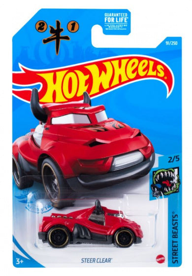 auto Steer Clear 1:64 die-cast rood/zwart