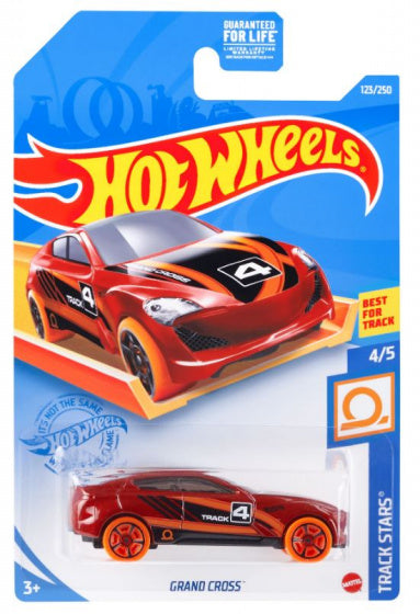 auto Grand Cross die-cast 1:64 rood/oranje