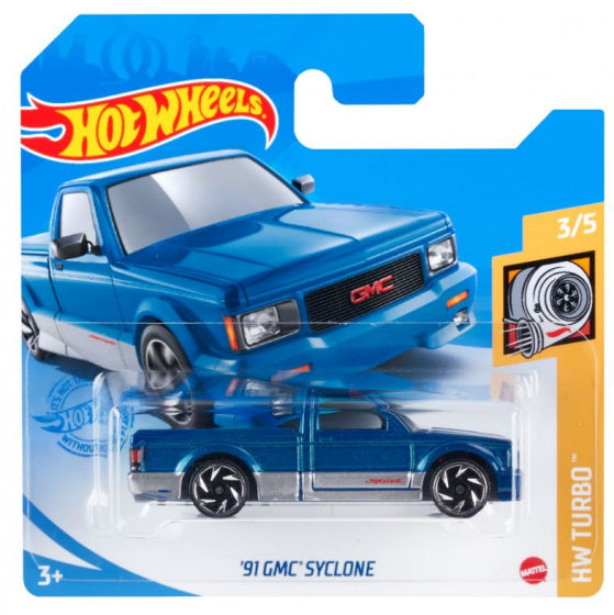 auto GMC Syclone '91 die-cast 1:64 blauw/zilver