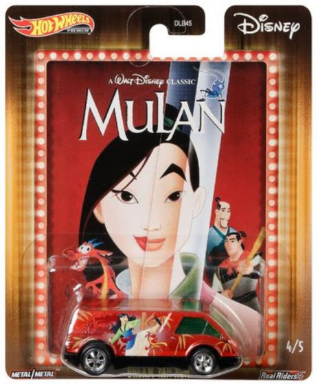 wagen Disney Mulan 7,5 cm diecast rood