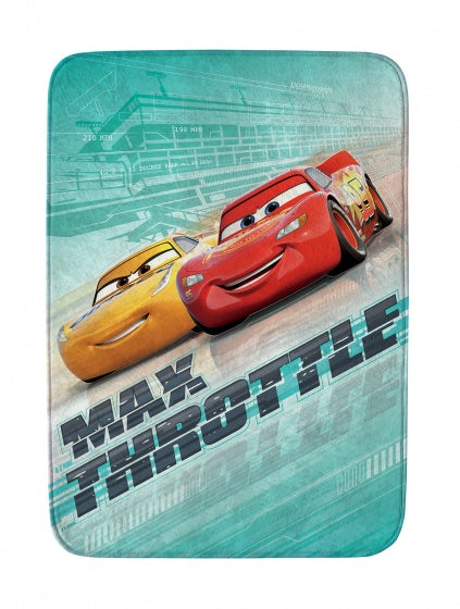 vloerkleed Cars max throttle 70 x 95 cm groen