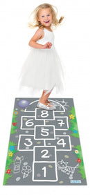 Speelkleed hinkelen 100 x 150 cm grijs