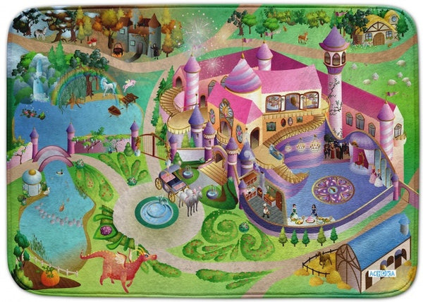 Speelkleed prinsessen kasteel 100 x 150 cm
