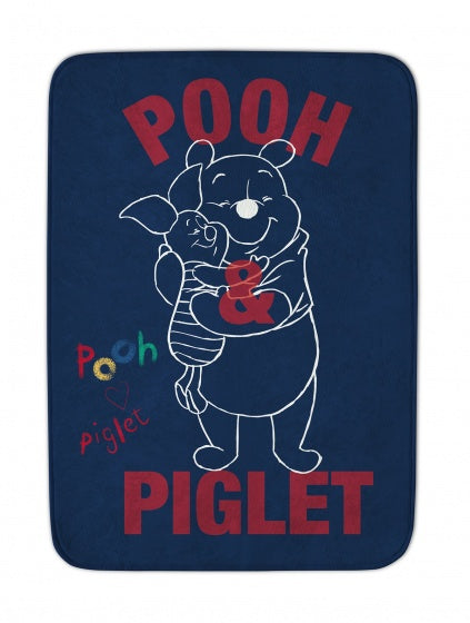 vloerkleed Winnie the Pooh 70 x 95 cm blauw