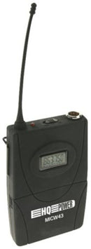 hoofdmicrofoon draagbare zender 40 Hz 10,5 cm zwart