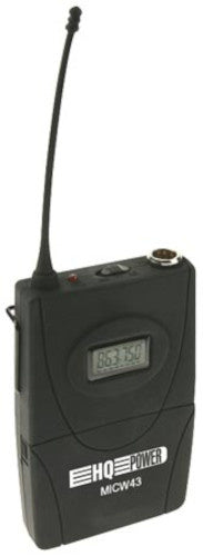 hoofdmicrofoon draagbare zender 40 Hz 10,5 cm zwart