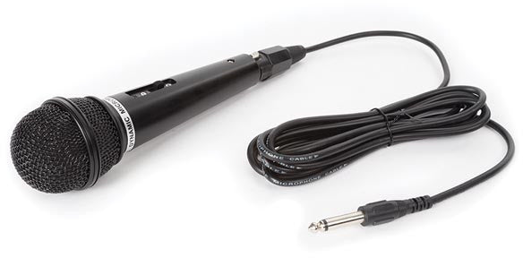 microfoon dynamisch 600 Ohm aluminium zwart