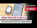 Fietscomputer GPS Sigma ROX 4.0 met standaard stuurhouder - zwart