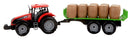 tractor met oplegger jongens 47 cm rood/groen
