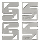 breinbreker Cast Hashtag 11,8 cm staal zilver