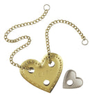 breinbreker Cast Heart 11,8 cm staal zilver/goud