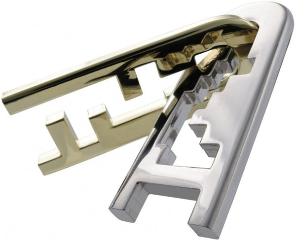 breinbreker Cast Keyhole 11,8 cm staal zilver/goud