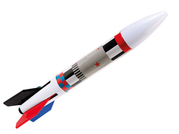 4-kleurenpen Rocket 14 cm wit/rood/zwart