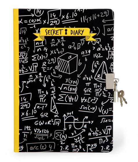 dagboek Matematic 21 x 14,8 cm papier zwart/geel 4-delig