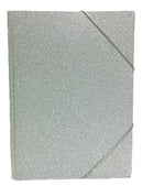 elastomap glitter A4 30 x 21 cm karton zilver