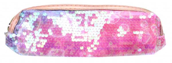 etui glitter meisjes 22 x 8 cm polyester paars