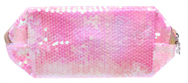etui glitter meisjes 26 x 10 cm polyester roze