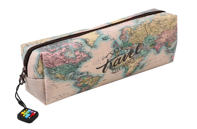 etui Maps junior 19 x 5 x 5 cm textiel beige