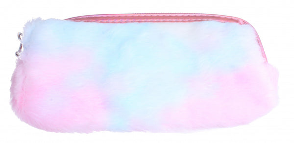 etui meisjes 22 x 12 cm pluche/PVC roze