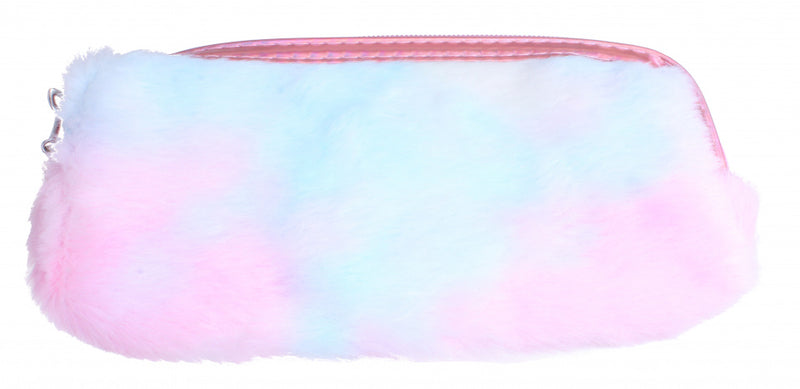 etui meisjes 22 x 12 cm pluche/PVC roze