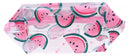 etui meloen 27 x 10 cm polyester transparant/roze