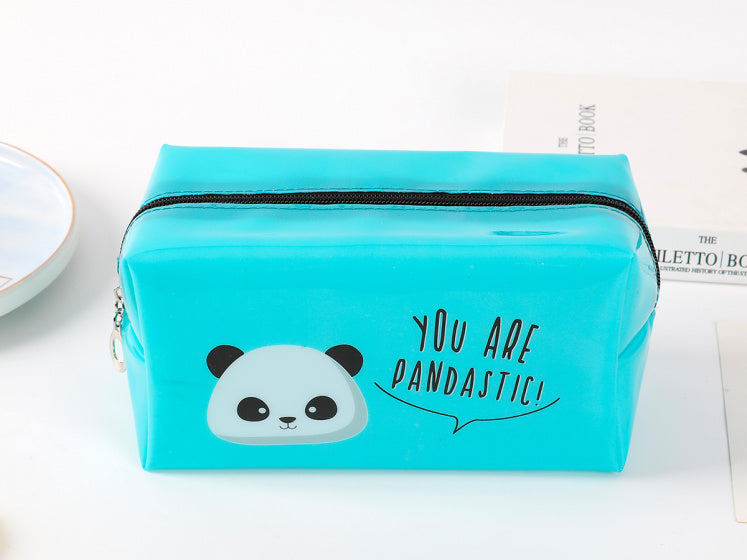 etui Panda junior 19 x 5 x 5 cm lichtblauw