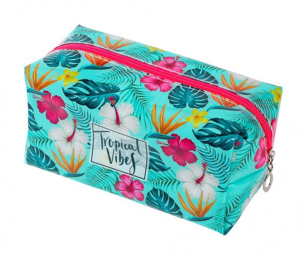 etui Tropical 19 x 10 x 10 cm aqua/roze